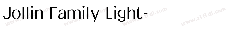 Jollin Family Light字体转换